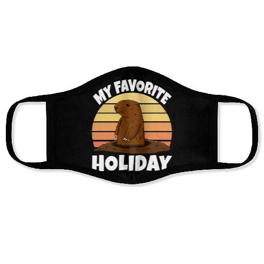 My Favourite Holiday Groundhog Face Masks