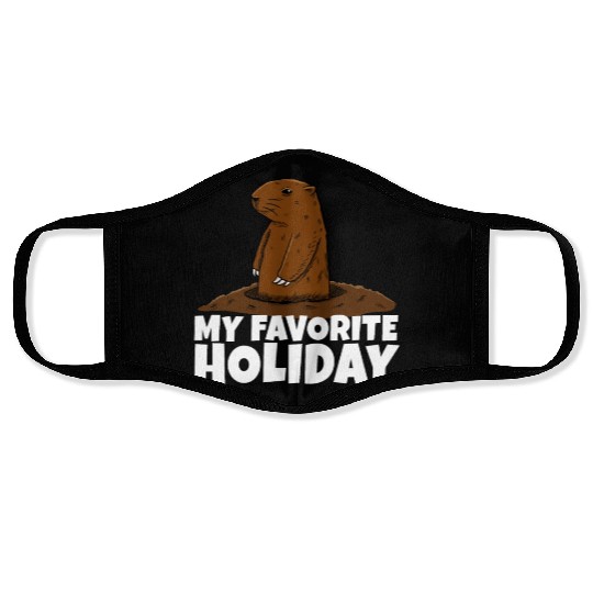My Favourite Holiday Groundhog Face Masks