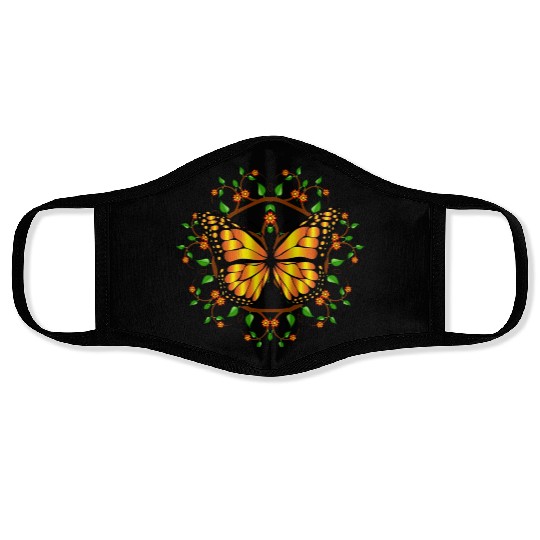 Monarch Butterfly Save our butterflies Face Masks