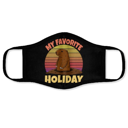 My Favourite Holiday Groundhog Face Masks
