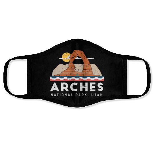 Arches National Park T Face Masks