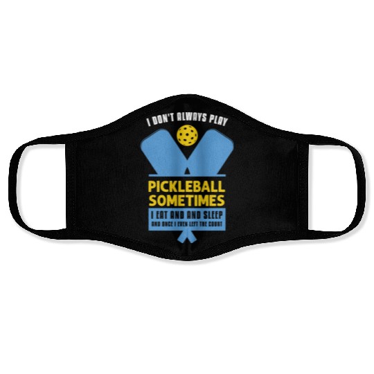 Pickleball Lovers Funny Pickleball Face Masks