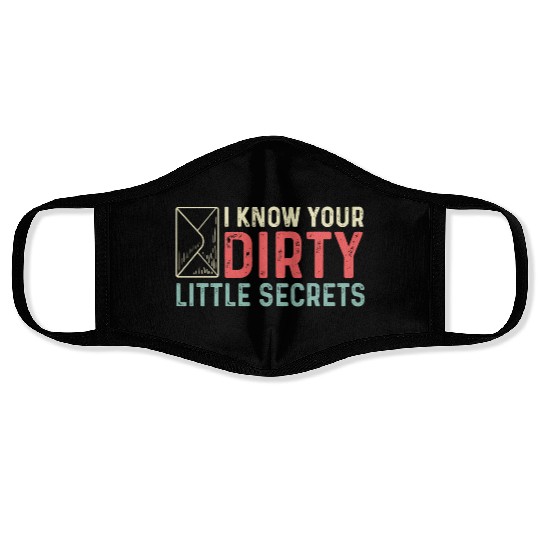 Little Dirty Secrets Joker Gift Face Masks