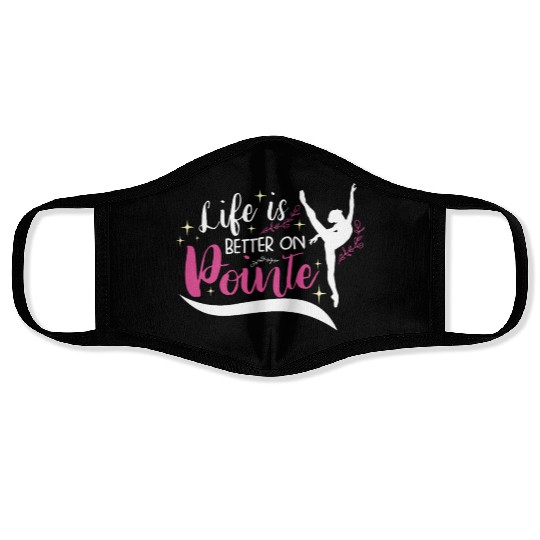 Ballet Ballerina Dance Dancer Dancing Ballet Gift Face Masks