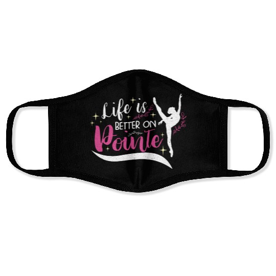 Ballet Ballerina Dance Dancer Dancing Ballet Gift Face Masks