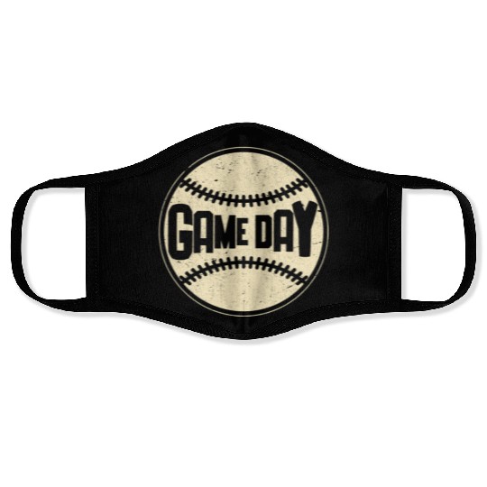Baseball Game Day Sport Lover Face Masks
