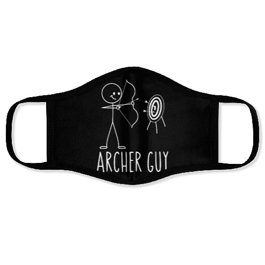 Archery Bow Archer Vintage Archer Face Masks