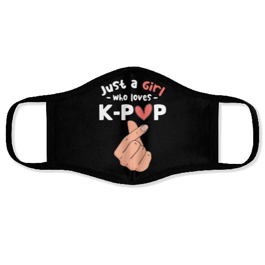 Just A Girl Who Loves K-Pop Face Masks