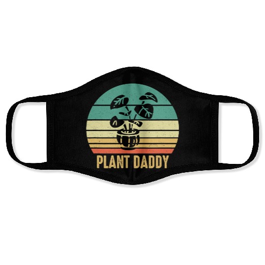 Plant Daddy Funny Gardening Houseplants Landscapin Face Masks