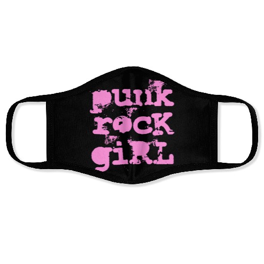 Punk Rock Girl Face Masks