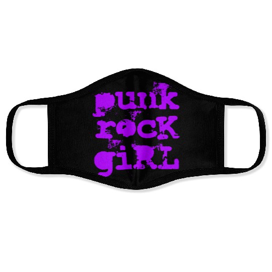 Punk Rock Girl Face Masks