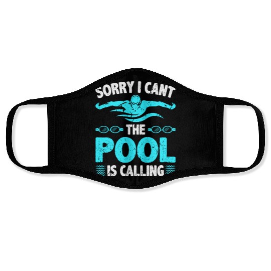 Swimming Lover Pool Swimmer Swim Face Masks