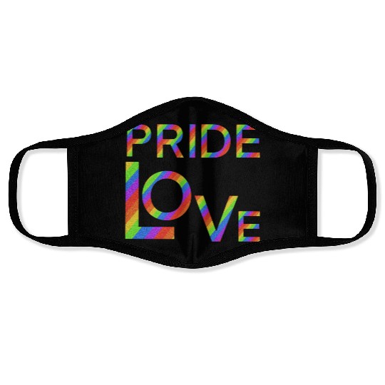 Pride love - flag Pride lgbt community Face Masks