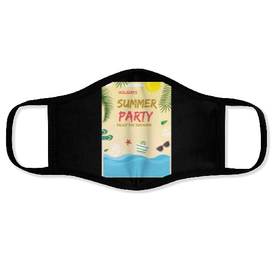 Summer party Face Masks