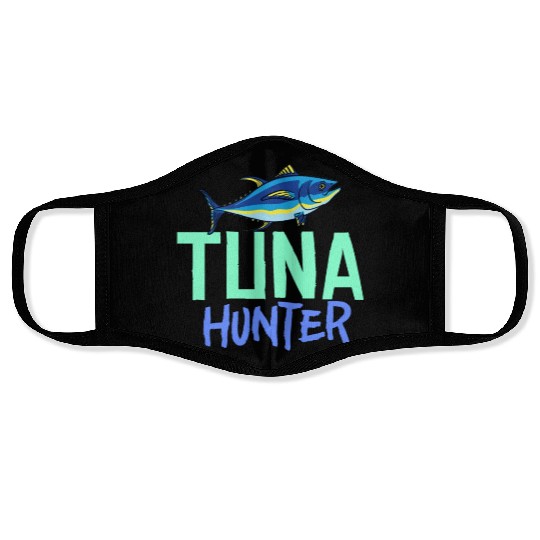 Red Tuna Fish Bluefin Fishing Salad Face Masks