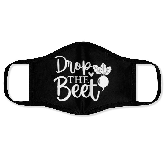 Drop The Beet Funny Food Design Face Masks