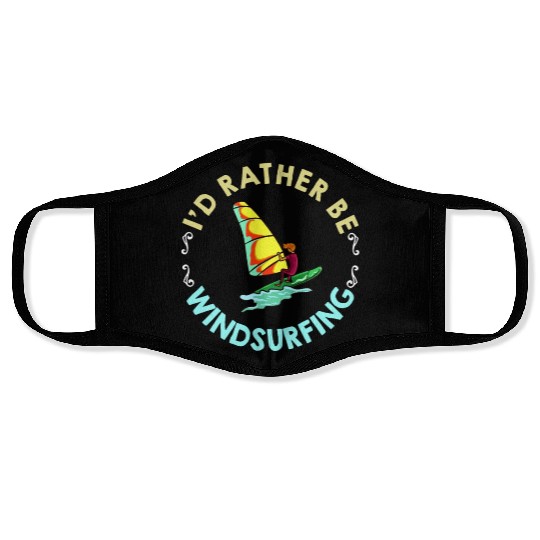 Windsurfing Board Sail Paddle Windsurfer Face Masks