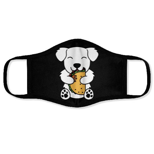 Great Pyrenees Taco Lover Face Masks