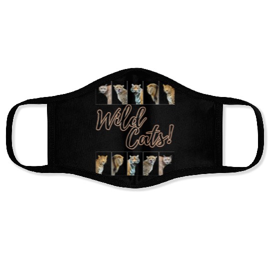 WILDCATS! | Lion, Leopard, Cheetah, Puma, Tiger Face Masks