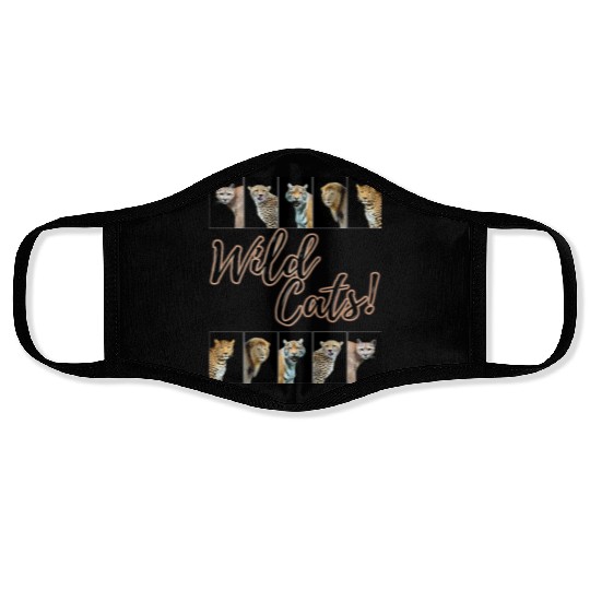 WILDCATS! | Lion, Leopard, Cheetah, Puma, Tiger Face Masks
