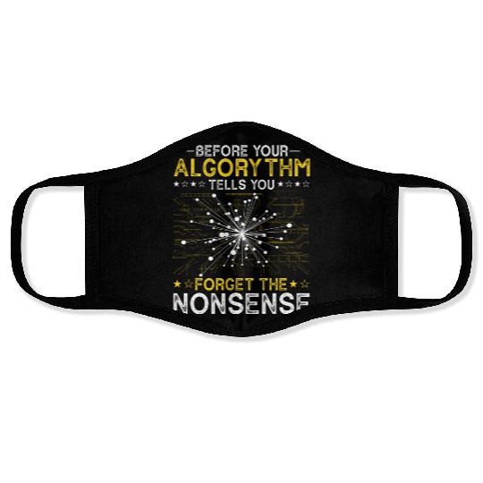 Artificial Intelligence Algorithm Programmer Face Masks