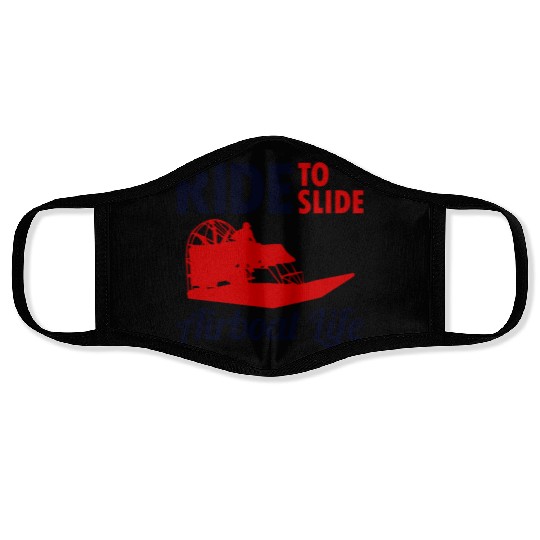Airboat Fanboat Airboating Swamp boat Race Ride Face Masks