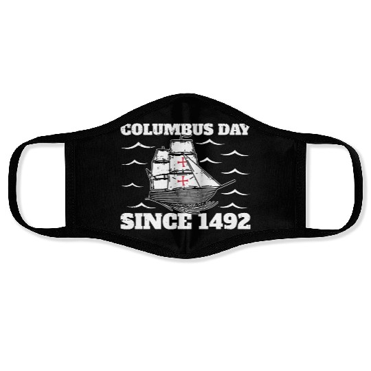 Columbus Day Italian Pride Face Masks