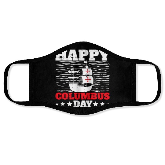 Columbus Day Italian Pride Face Masks