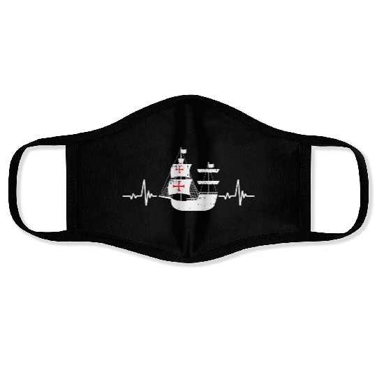 Columbus Day Italian Pride Face Masks