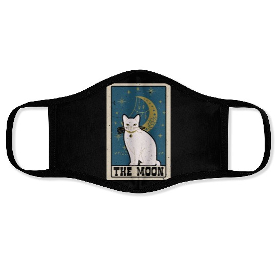 The Moon Tarot Card Shaman Fortune Telling Face Masks