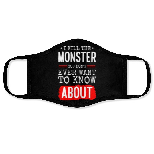 Evil Cute Little Sister Brother Face Masks