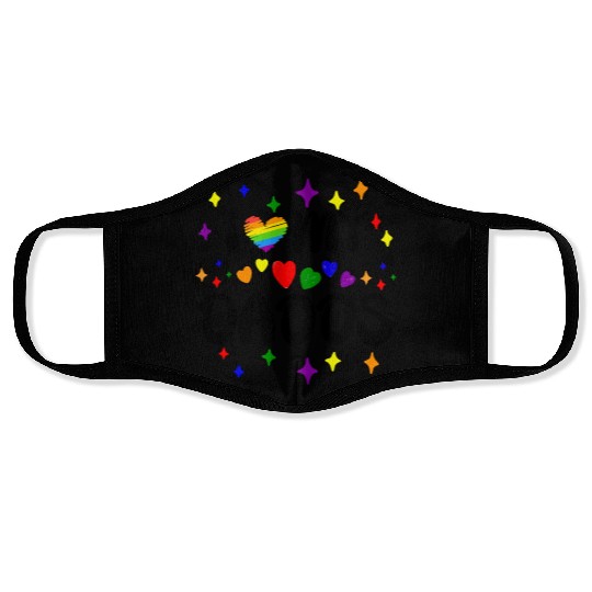 I Love My Dadds Matching Gay Pride LGBTQ Face Masks