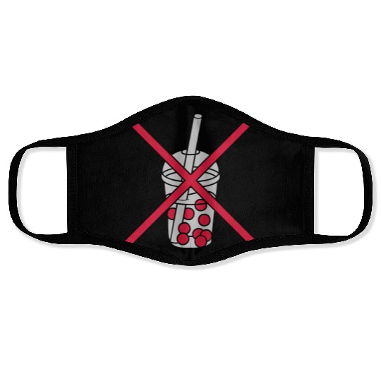 Zone bubble tea forbidden Face Masks