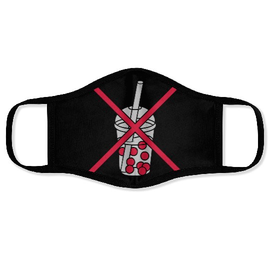 Zone bubble tea forbidden Face Masks