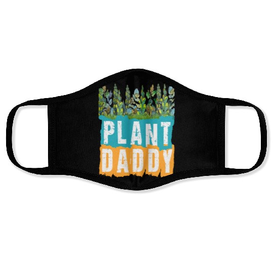 Fathers Day Gardener Plant Daddy Face Masks
