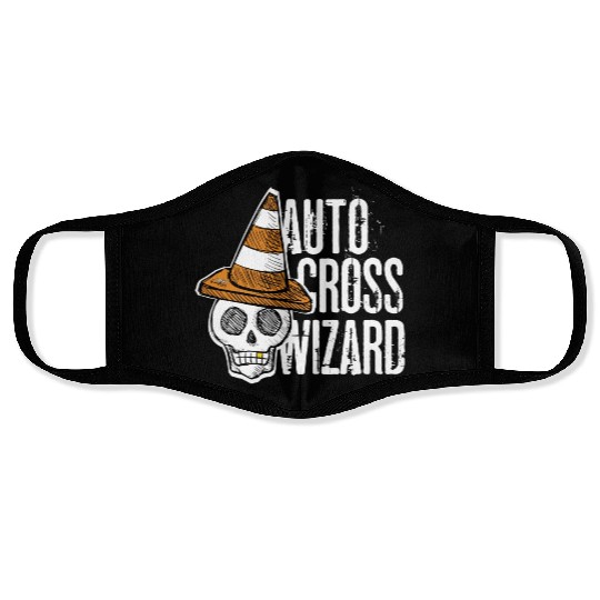 Auto Cross Wizard Face Masks