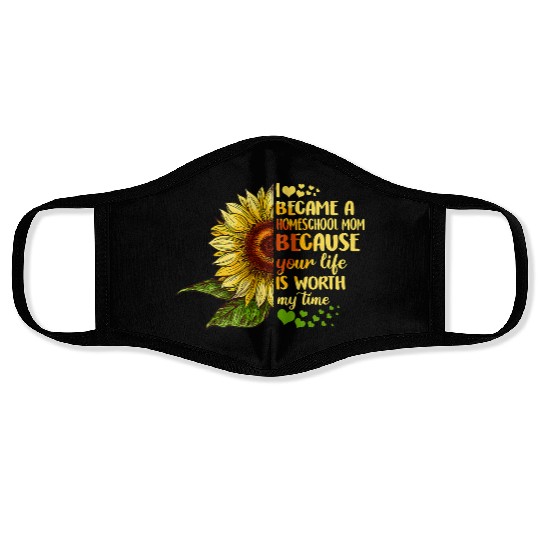 I Became Homeschool Mom Costume Back To School Face Masks