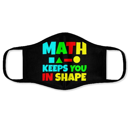 Math Keeps You In Shape 2 Face Masks