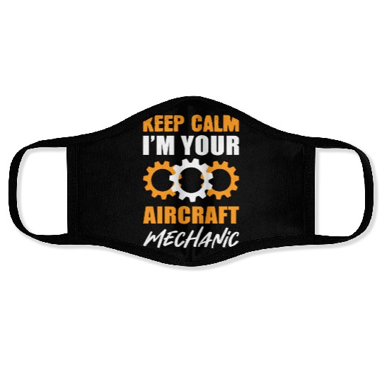 Keep Calm Maintenance Technicians Gift Face Masks