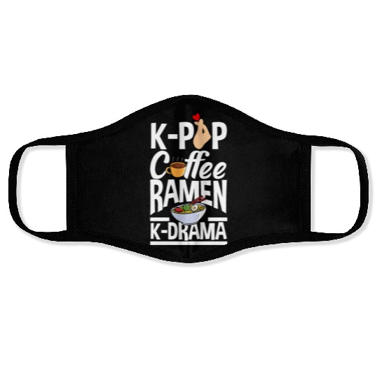 K-Pop K-Drama Korean Pop Music Face Masks