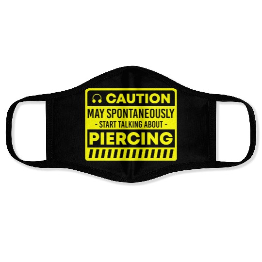 Piercing Work Tattoo Studio Face Masks