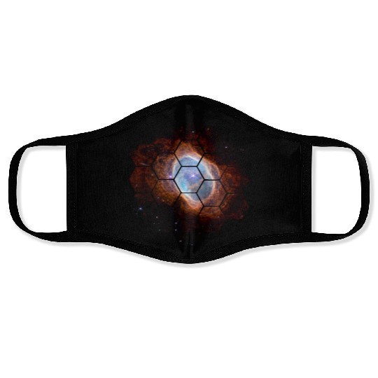 James Webb Space Telescope Southern Ring Nebula Face Masks