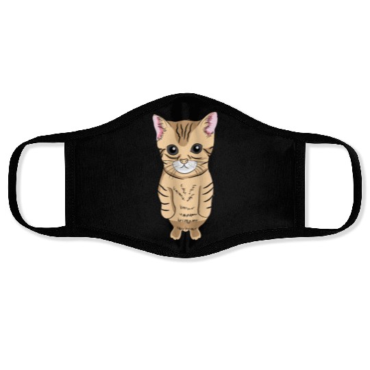 Cute Standing Cat Meme Cute Kitten Standing on Two Face Masks