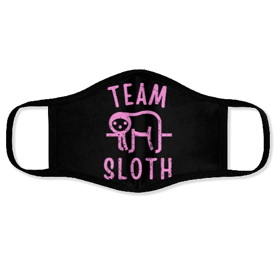 Team Sloth Face Masks