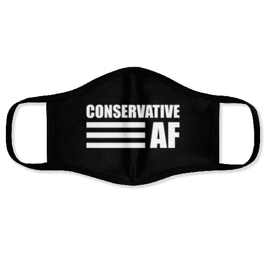 CONSERVATIVE AF Republican Support Anti Liberal Face Masks