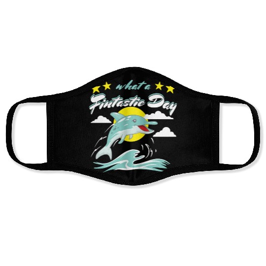 Fintastic Dolphin Face Masks