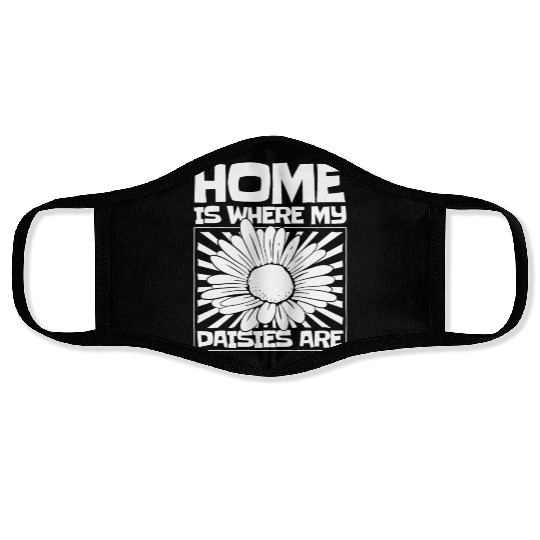 Daisy Garden Gardening Gardener Face Masks