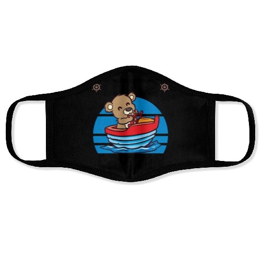 Sailing Sailboat Boating Kid Child Yacht Boat Face Masks