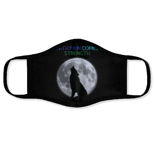 With Pain Comes Strength Love Smart Family Animal Face Masks