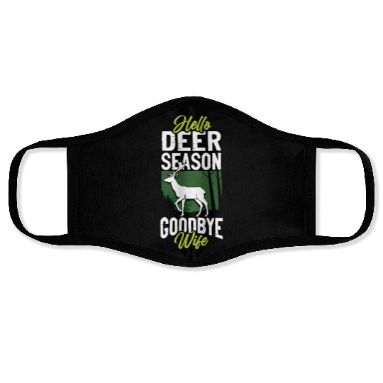 Buck Deer Hunting Hunter Husband Face Masks